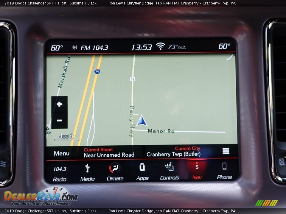 Navigation of 2019 Dodge Challenger SRT Hellcat Photo #17