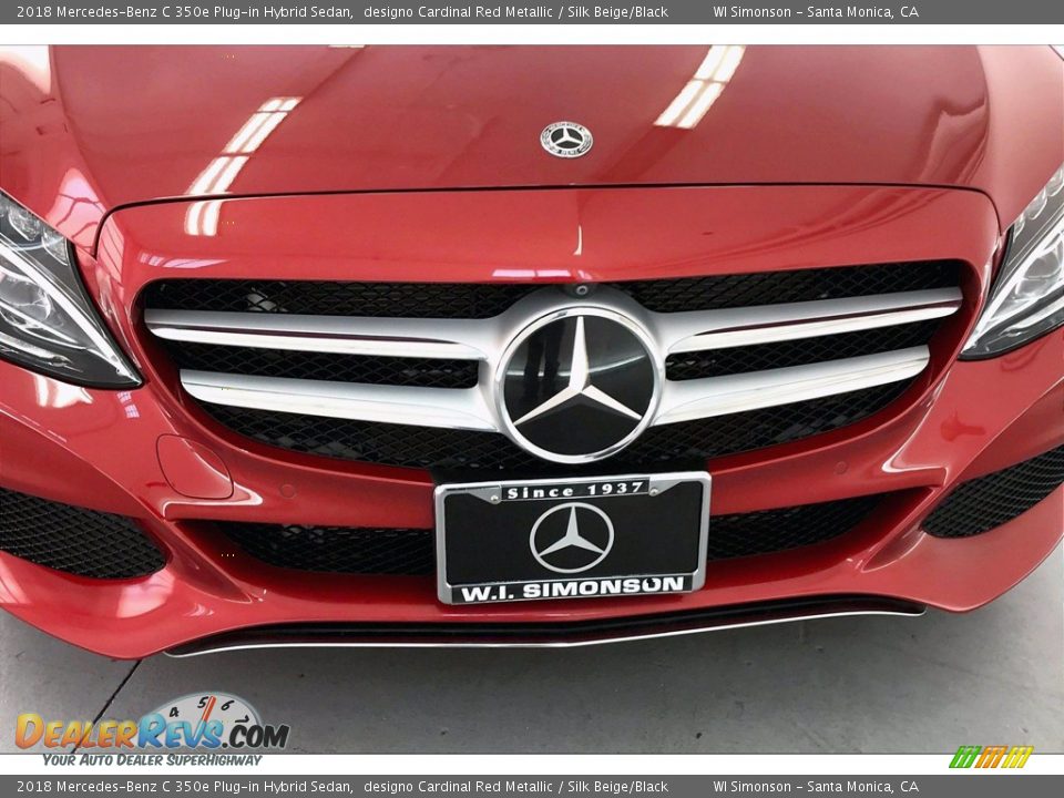 2018 Mercedes-Benz C 350e Plug-in Hybrid Sedan designo Cardinal Red Metallic / Silk Beige/Black Photo #33