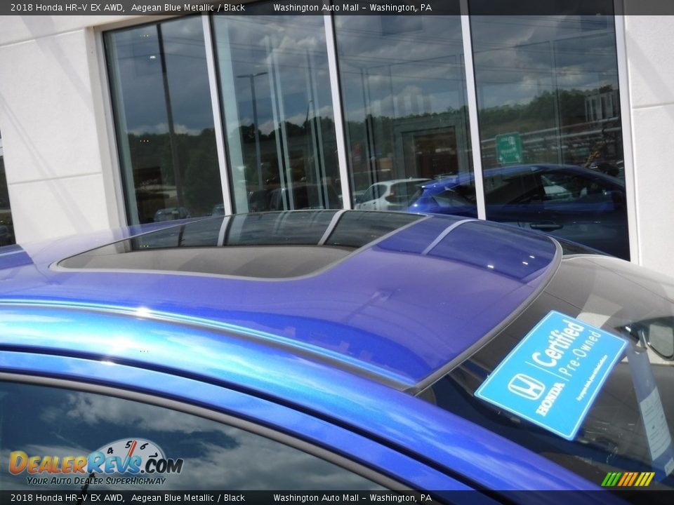 2018 Honda HR-V EX AWD Aegean Blue Metallic / Black Photo #4