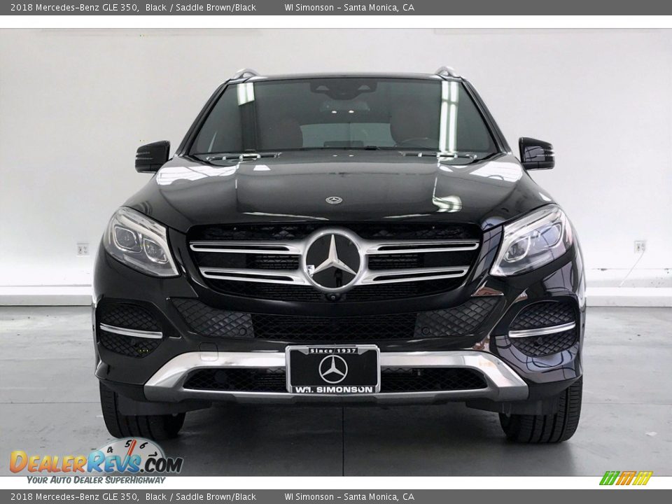 2018 Mercedes-Benz GLE 350 Black / Saddle Brown/Black Photo #2