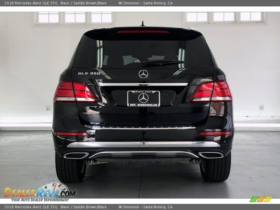 2018 Mercedes-Benz GLE 350 Black / Saddle Brown/Black Photo #3