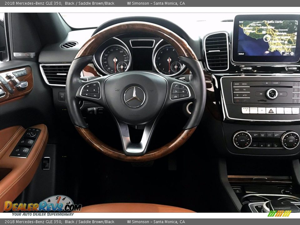 2018 Mercedes-Benz GLE 350 Black / Saddle Brown/Black Photo #4