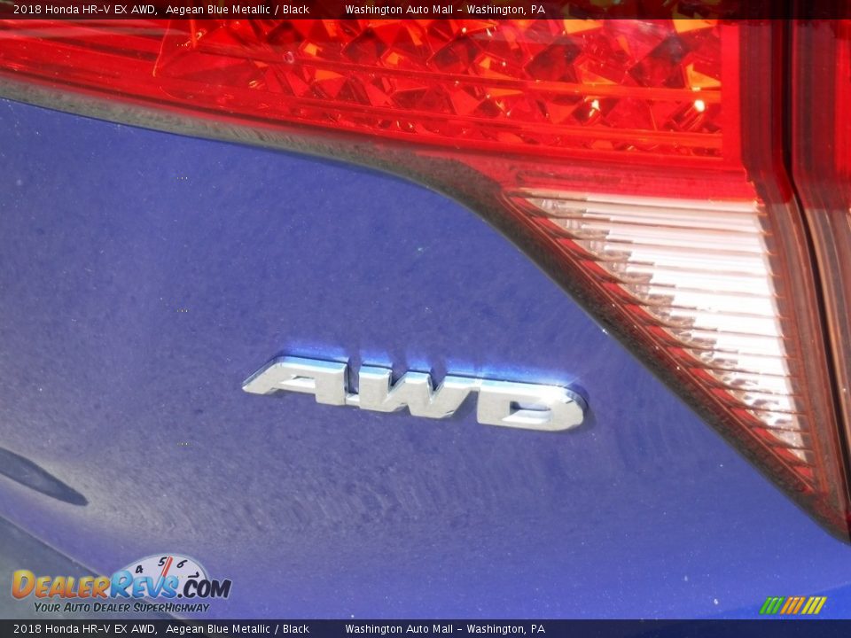2018 Honda HR-V EX AWD Aegean Blue Metallic / Black Photo #11