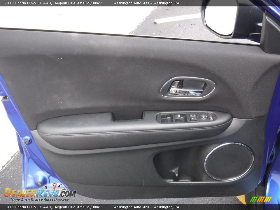2018 Honda HR-V EX AWD Aegean Blue Metallic / Black Photo #13