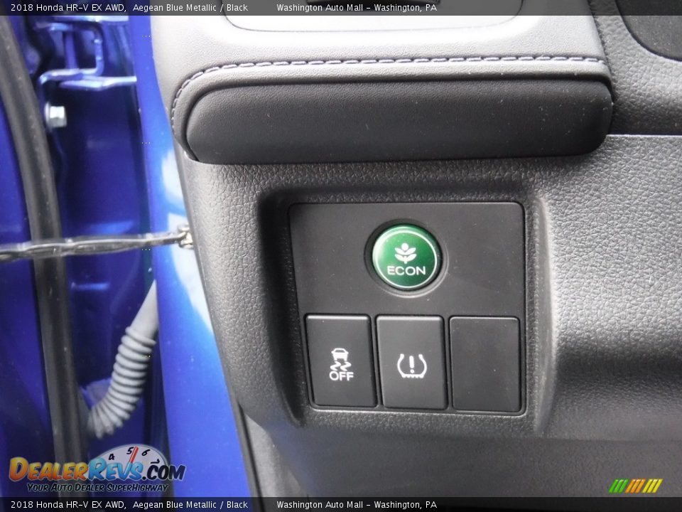 2018 Honda HR-V EX AWD Aegean Blue Metallic / Black Photo #15