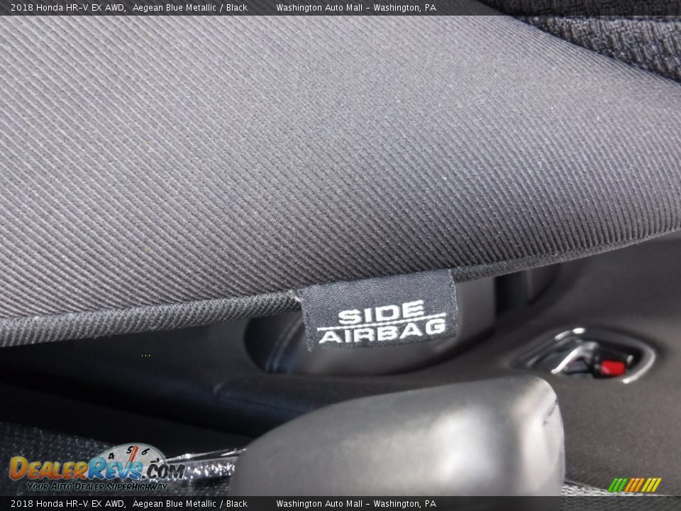 2018 Honda HR-V EX AWD Aegean Blue Metallic / Black Photo #17