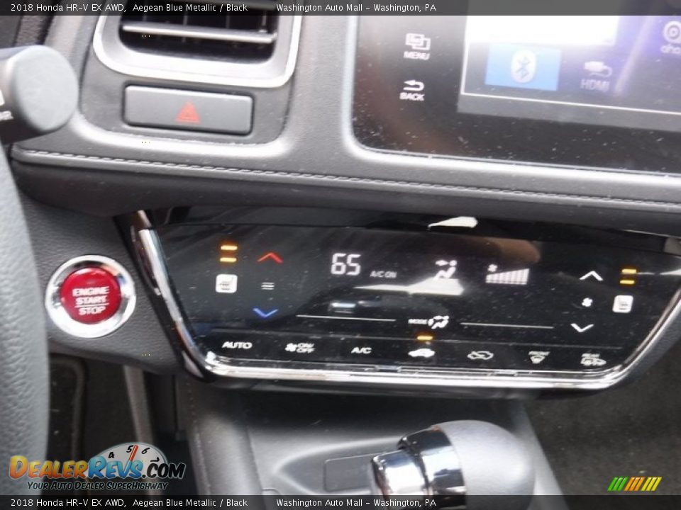 2018 Honda HR-V EX AWD Aegean Blue Metallic / Black Photo #19
