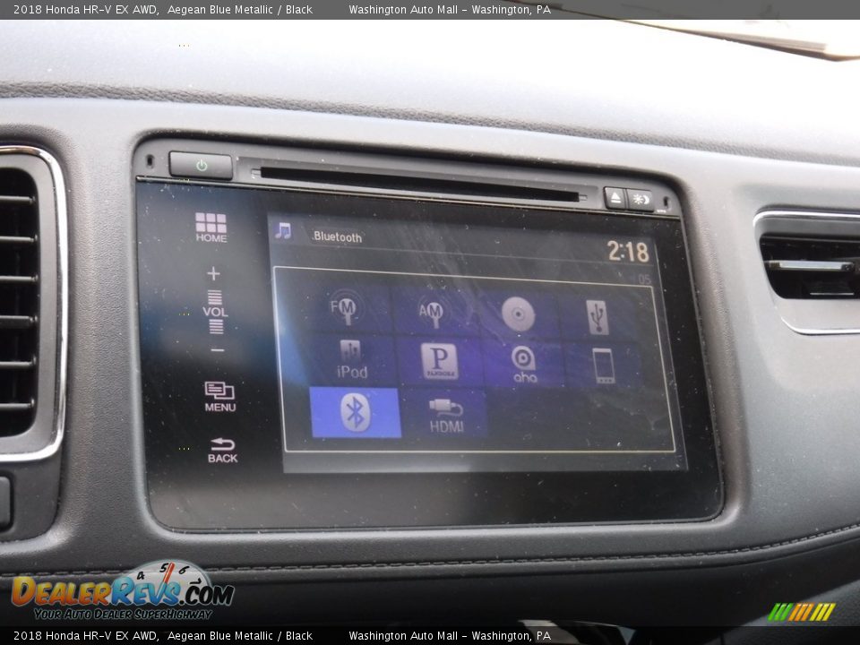 2018 Honda HR-V EX AWD Aegean Blue Metallic / Black Photo #20