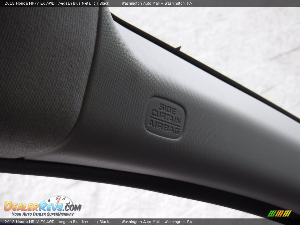 2018 Honda HR-V EX AWD Aegean Blue Metallic / Black Photo #24