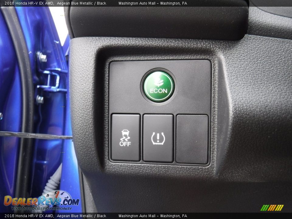2018 Honda HR-V EX AWD Aegean Blue Metallic / Black Photo #26