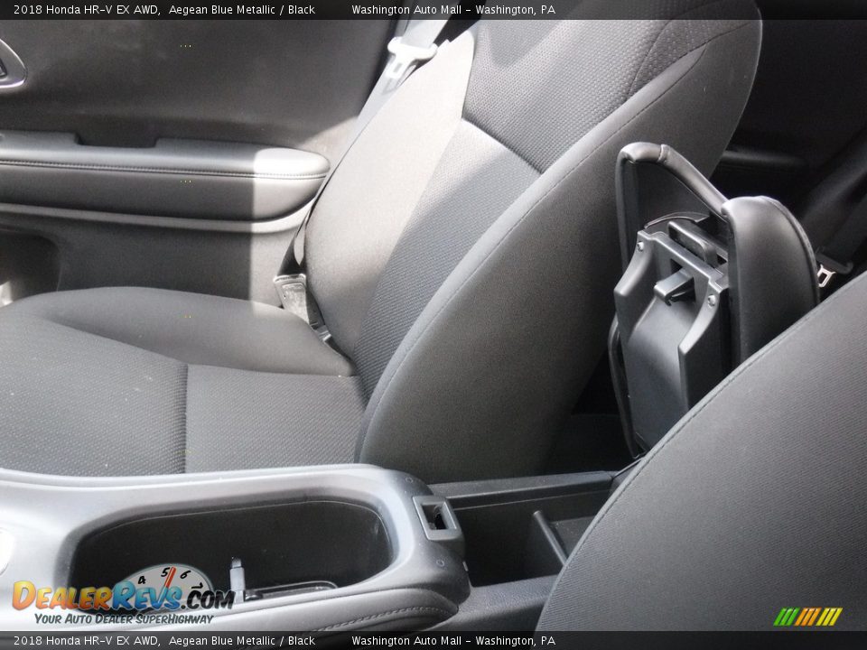 2018 Honda HR-V EX AWD Aegean Blue Metallic / Black Photo #27