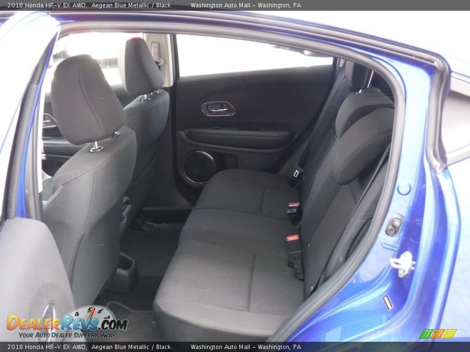 2018 Honda HR-V EX AWD Aegean Blue Metallic / Black Photo #28
