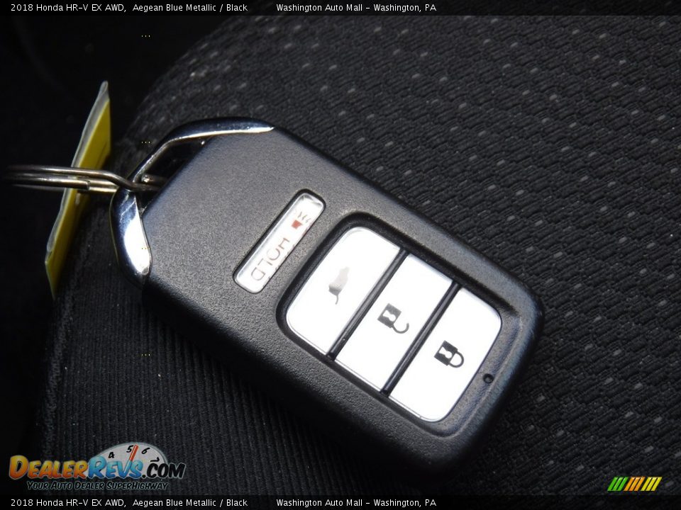 2018 Honda HR-V EX AWD Aegean Blue Metallic / Black Photo #30