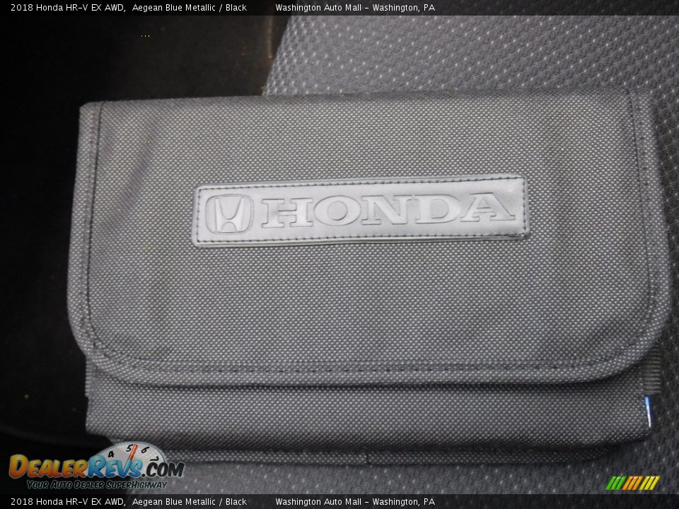 2018 Honda HR-V EX AWD Aegean Blue Metallic / Black Photo #31