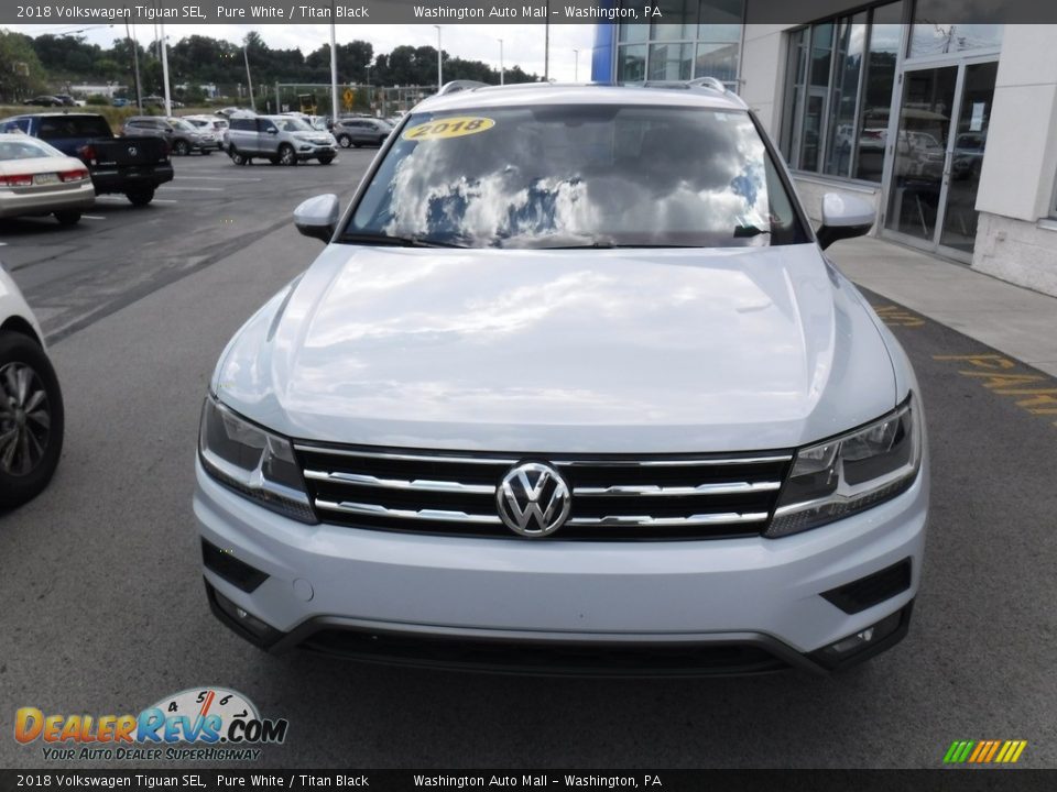 2018 Volkswagen Tiguan SEL Pure White / Titan Black Photo #5