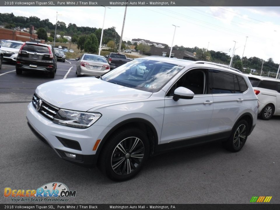 2018 Volkswagen Tiguan SEL Pure White / Titan Black Photo #6