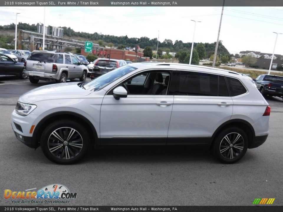 2018 Volkswagen Tiguan SEL Pure White / Titan Black Photo #7