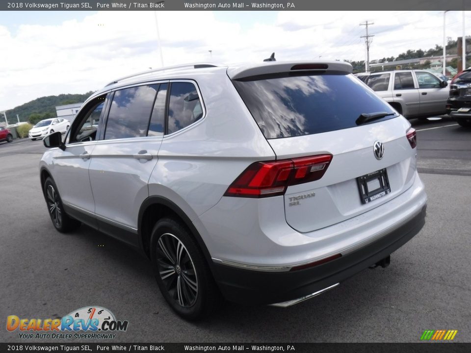 2018 Volkswagen Tiguan SEL Pure White / Titan Black Photo #8