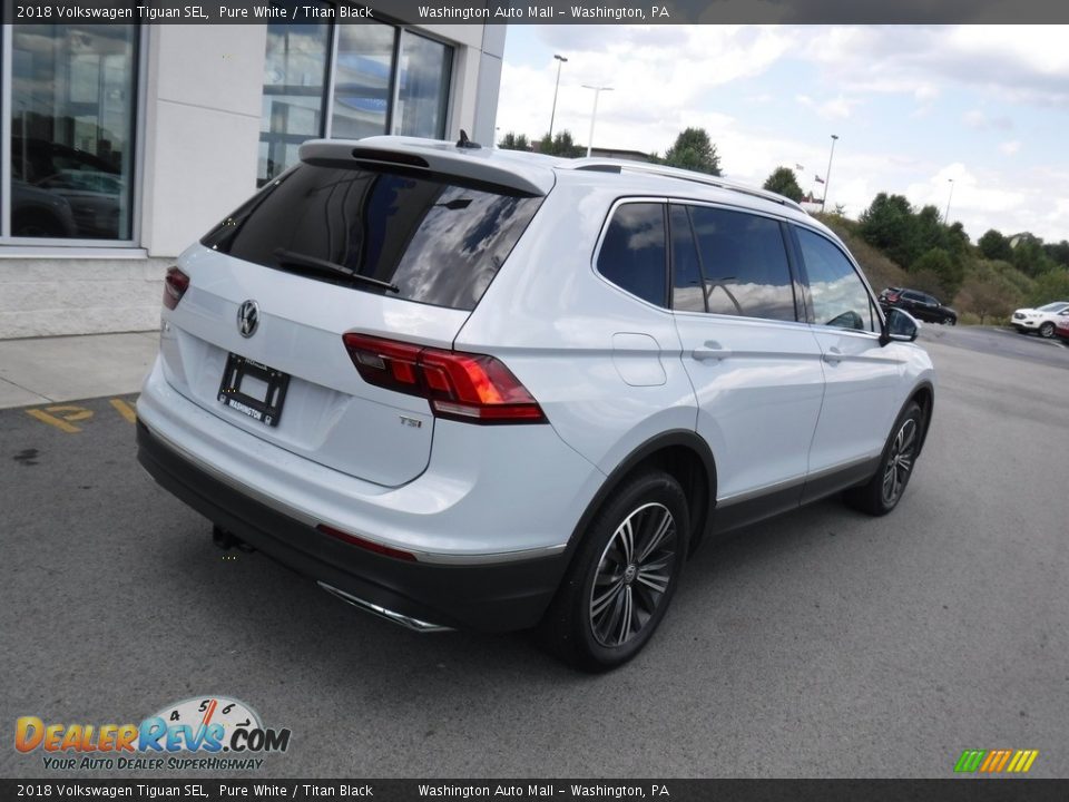 2018 Volkswagen Tiguan SEL Pure White / Titan Black Photo #11