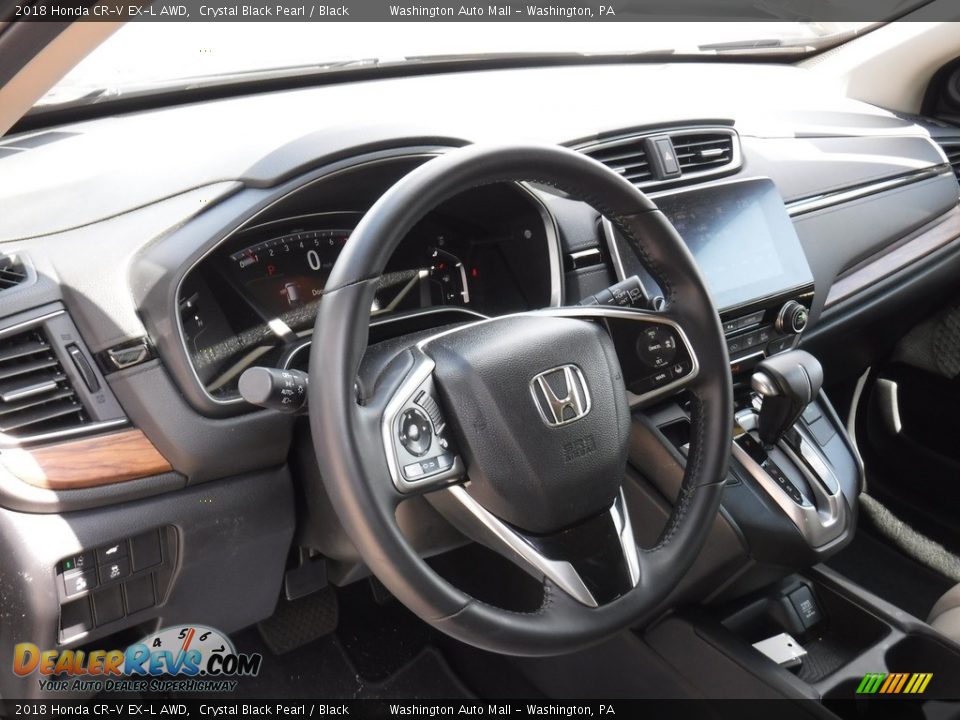 2018 Honda CR-V EX-L AWD Crystal Black Pearl / Black Photo #14
