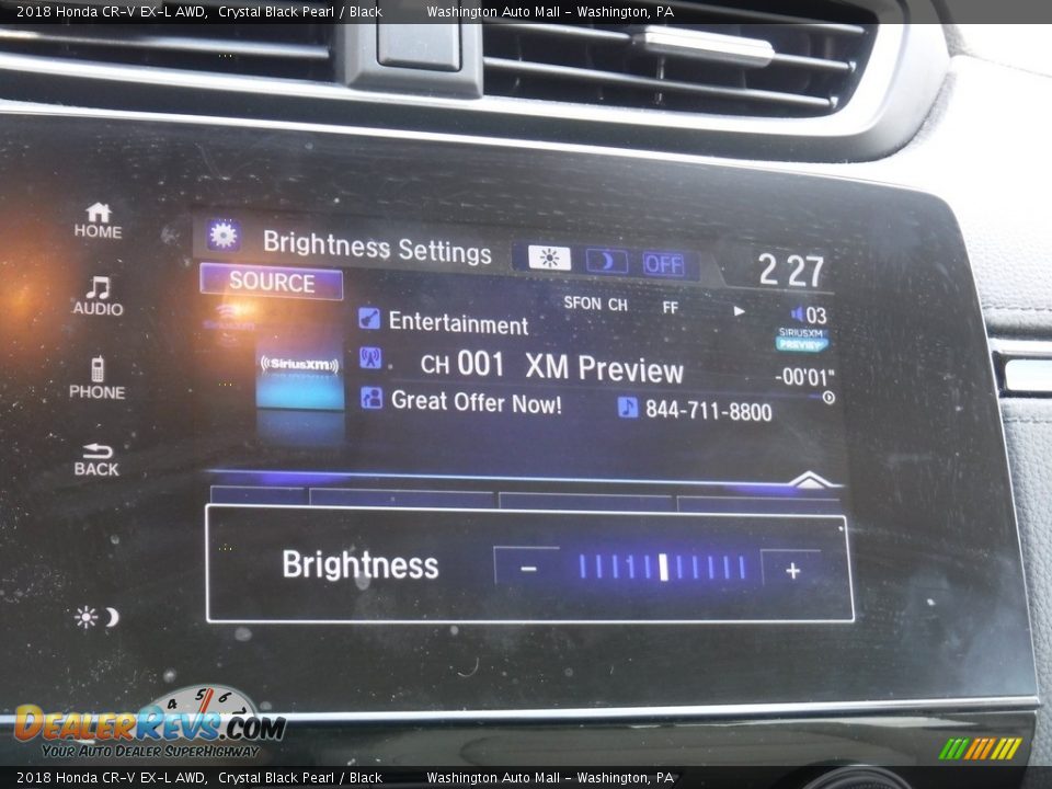 2018 Honda CR-V EX-L AWD Crystal Black Pearl / Black Photo #19
