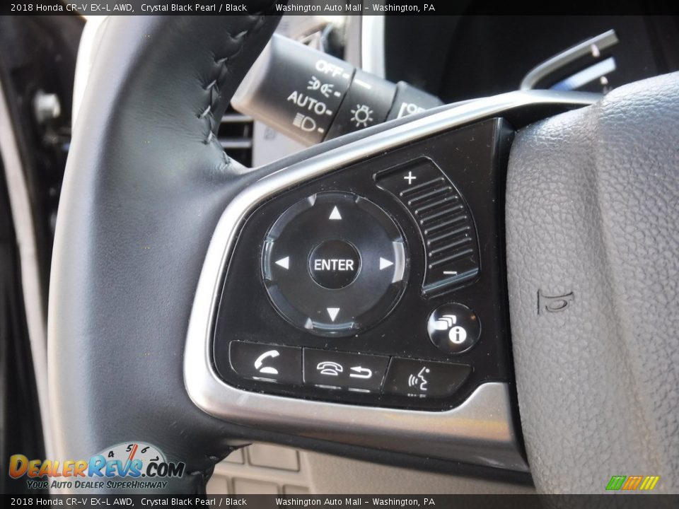 2018 Honda CR-V EX-L AWD Crystal Black Pearl / Black Photo #21