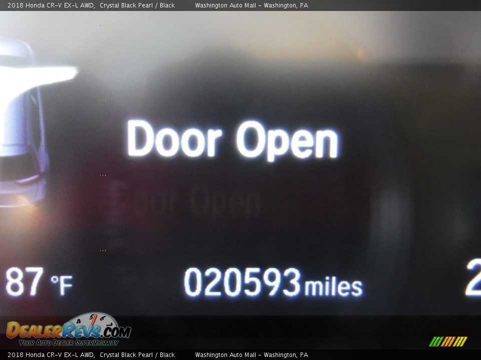 2018 Honda CR-V EX-L AWD Crystal Black Pearl / Black Photo #28