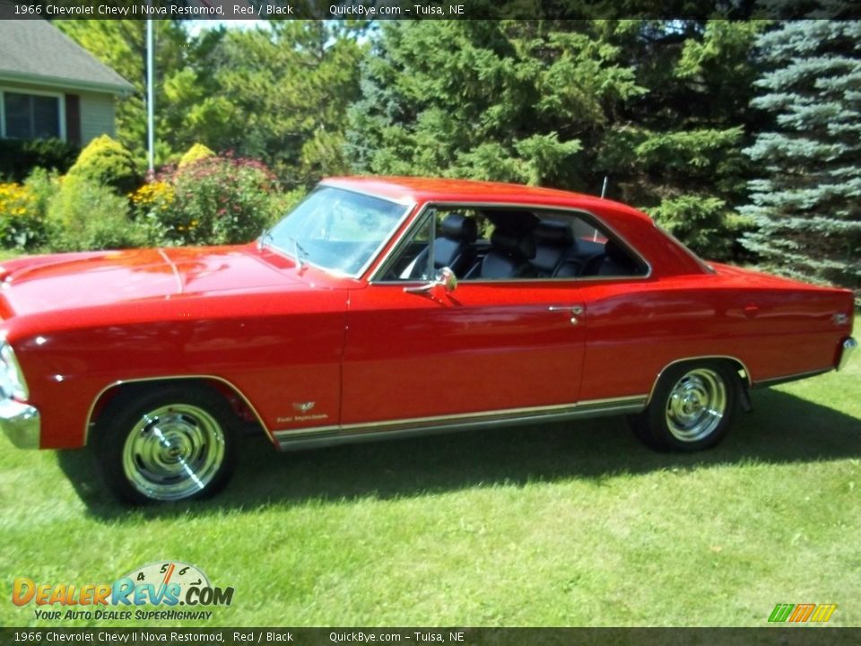 Red 1966 Chevrolet Chevy II Nova Restomod Photo #1