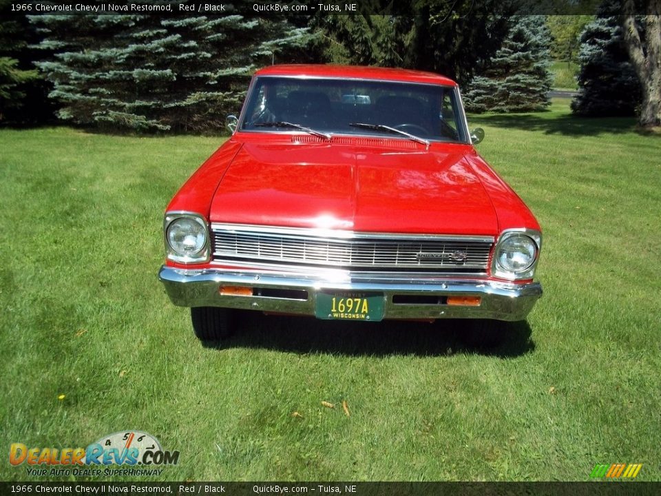 1966 Chevrolet Chevy II Nova Restomod Red / Black Photo #5