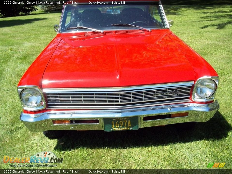 1966 Chevrolet Chevy II Nova Restomod Red / Black Photo #6