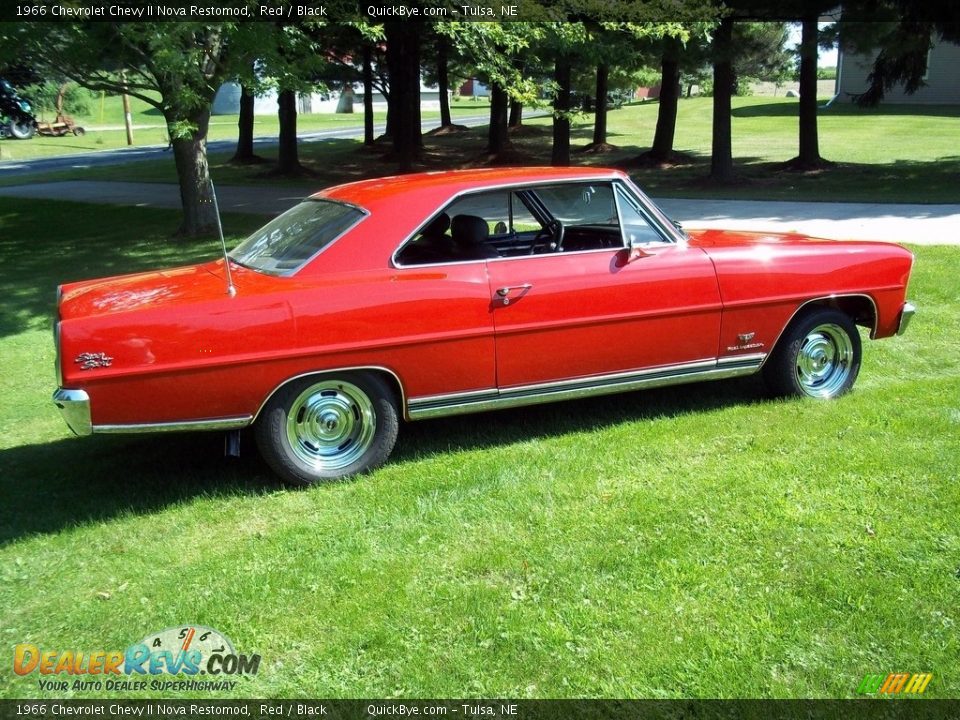 Red 1966 Chevrolet Chevy II Nova Restomod Photo #7