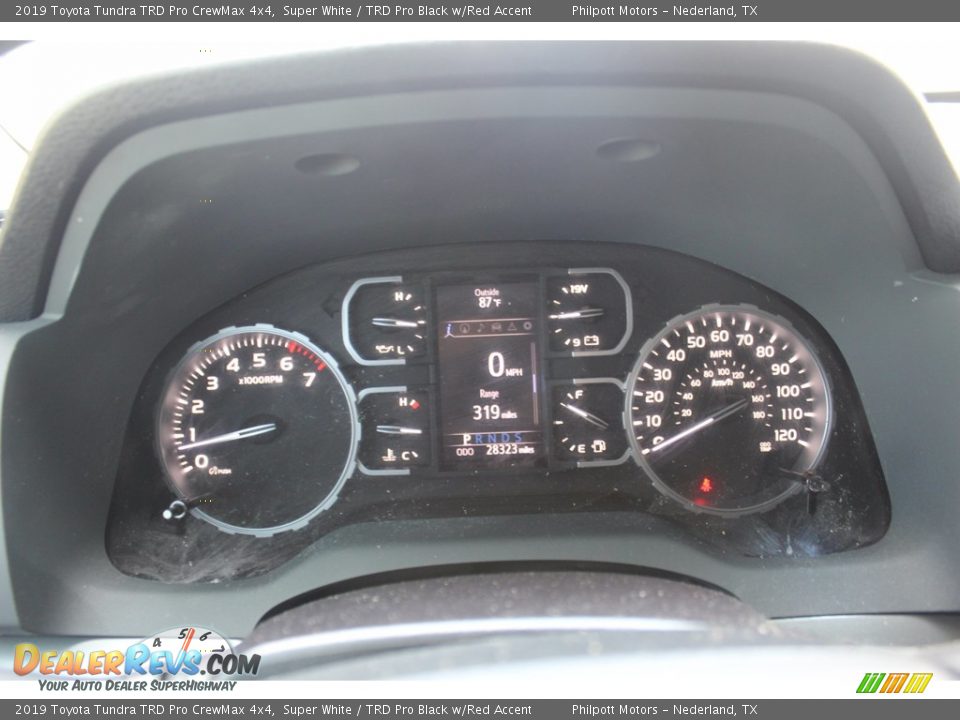 2019 Toyota Tundra TRD Pro CrewMax 4x4 Super White / TRD Pro Black w/Red Accent Photo #13