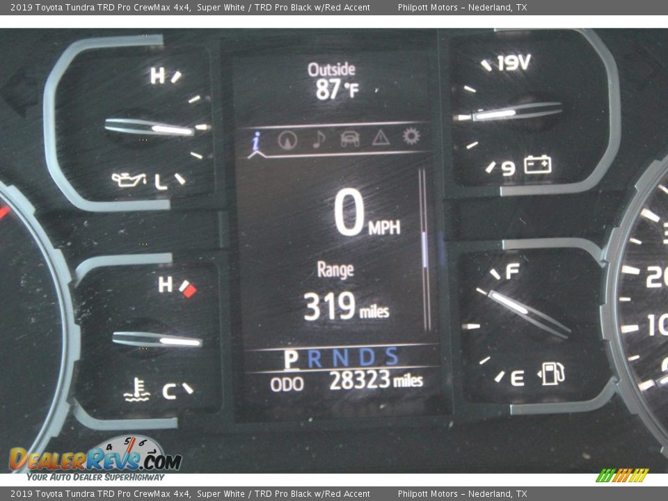 2019 Toyota Tundra TRD Pro CrewMax 4x4 Super White / TRD Pro Black w/Red Accent Photo #14