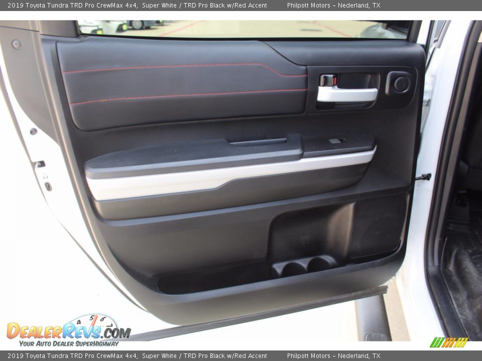 2019 Toyota Tundra TRD Pro CrewMax 4x4 Super White / TRD Pro Black w/Red Accent Photo #19