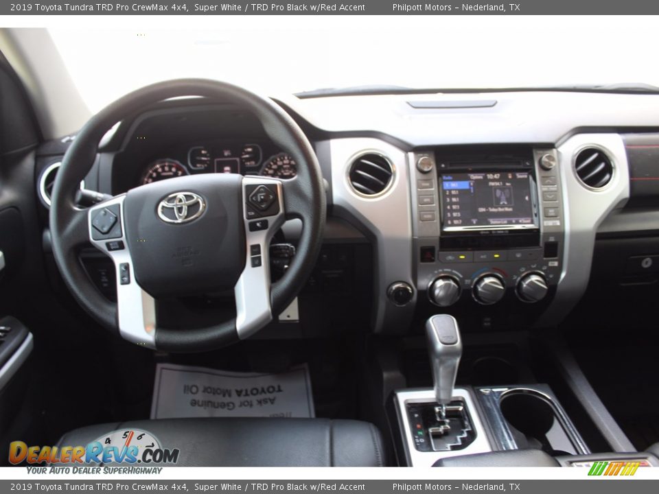 2019 Toyota Tundra TRD Pro CrewMax 4x4 Super White / TRD Pro Black w/Red Accent Photo #21