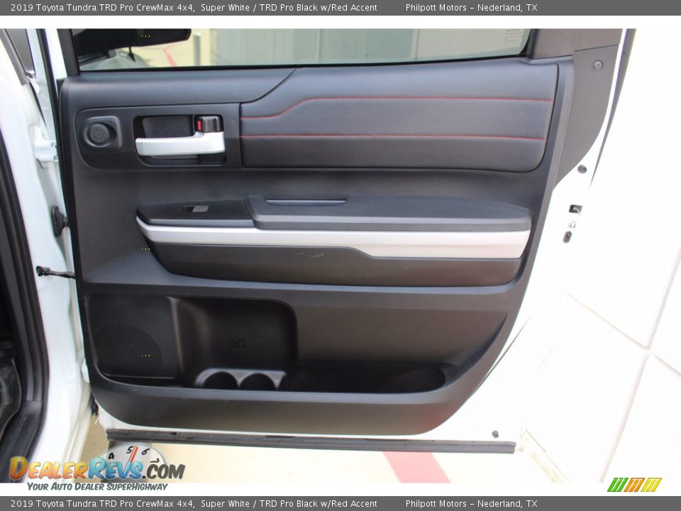 2019 Toyota Tundra TRD Pro CrewMax 4x4 Super White / TRD Pro Black w/Red Accent Photo #23