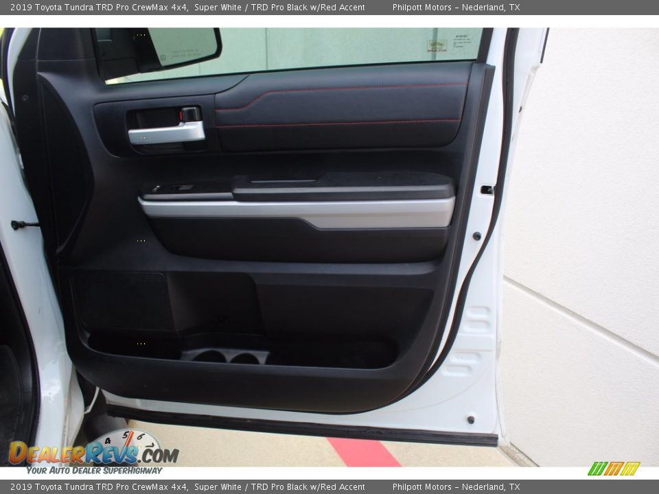 2019 Toyota Tundra TRD Pro CrewMax 4x4 Super White / TRD Pro Black w/Red Accent Photo #25