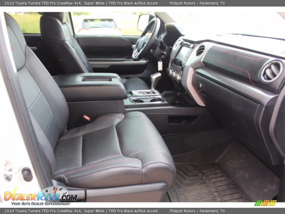 2019 Toyota Tundra TRD Pro CrewMax 4x4 Super White / TRD Pro Black w/Red Accent Photo #26