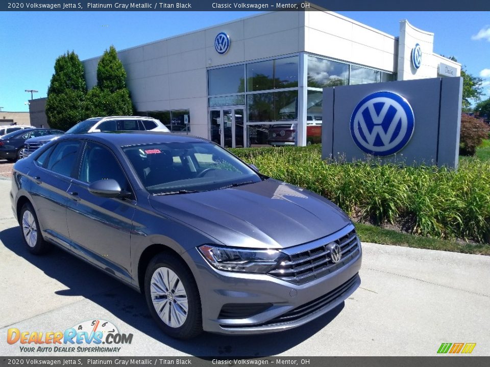 2020 Volkswagen Jetta S Platinum Gray Metallic / Titan Black Photo #1