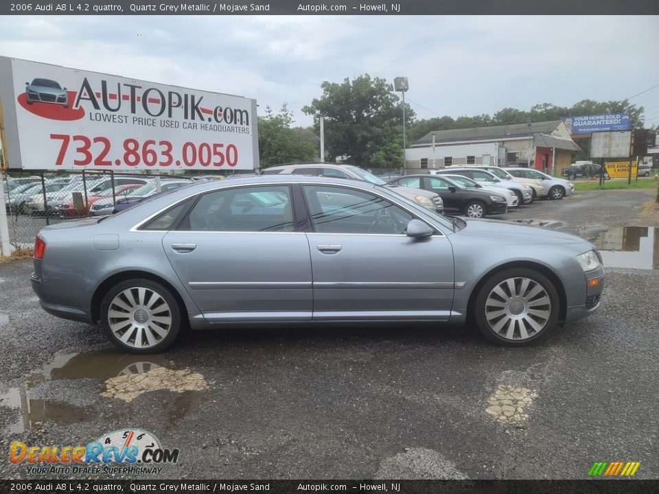 2006 Audi A8 L 4.2 quattro Quartz Grey Metallic / Mojave Sand Photo #2