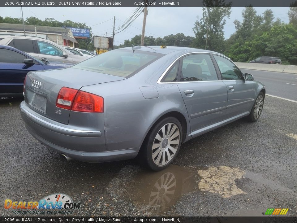 2006 Audi A8 L 4.2 quattro Quartz Grey Metallic / Mojave Sand Photo #3