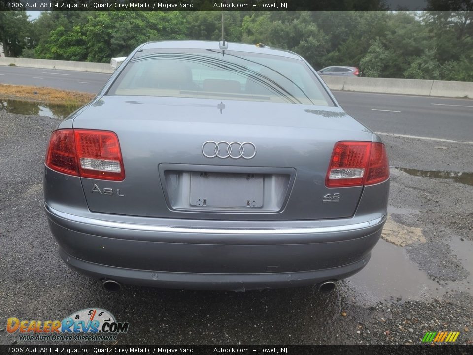 2006 Audi A8 L 4.2 quattro Quartz Grey Metallic / Mojave Sand Photo #4