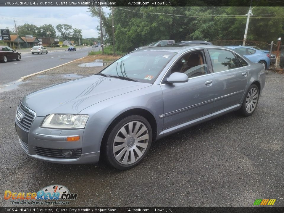 2006 Audi A8 L 4.2 quattro Quartz Grey Metallic / Mojave Sand Photo #6