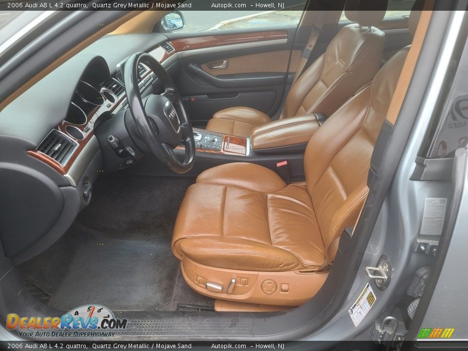 2006 Audi A8 L 4.2 quattro Quartz Grey Metallic / Mojave Sand Photo #8