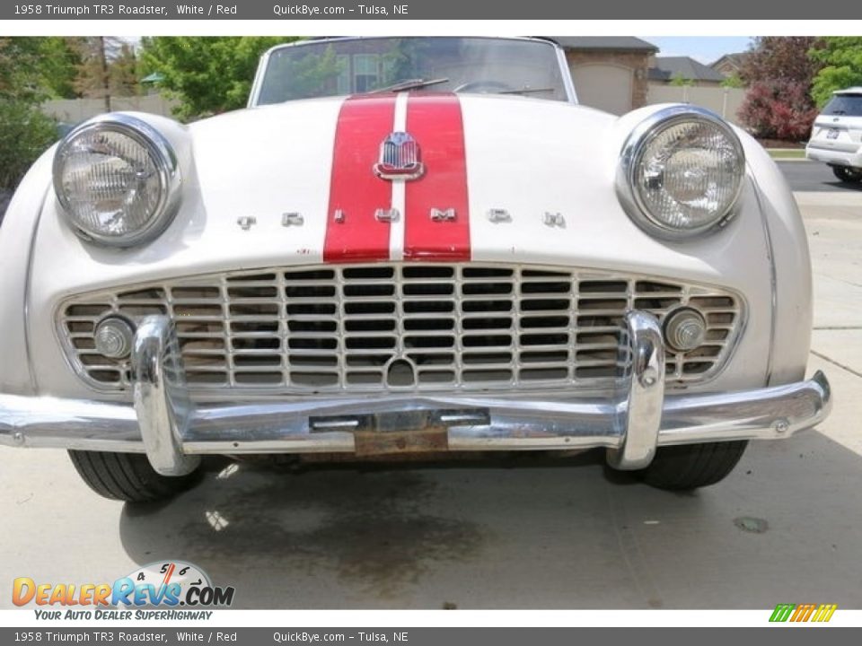 1958 Triumph TR3 Roadster White / Red Photo #2