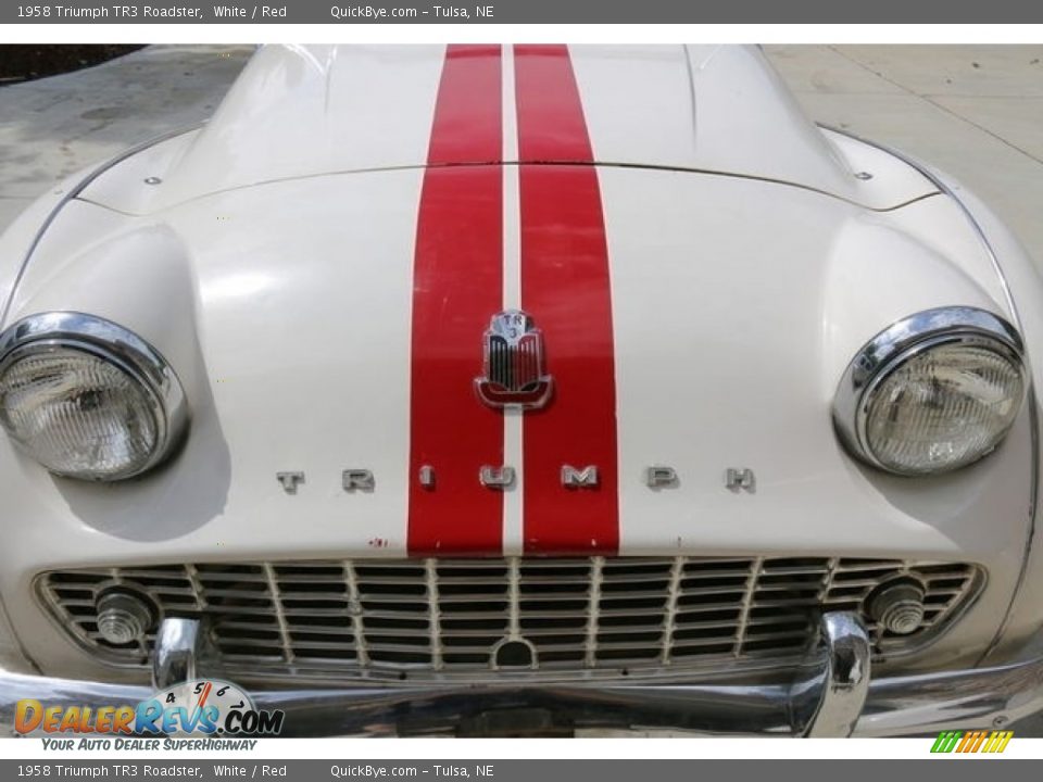 1958 Triumph TR3 Roadster White / Red Photo #3