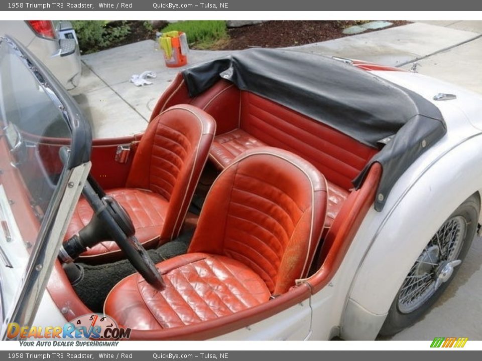 Front Seat of 1958 Triumph TR3 Roadster Photo #5