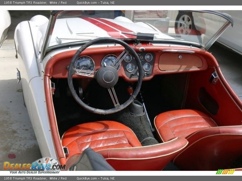 Red Interior - 1958 Triumph TR3 Roadster Photo #6