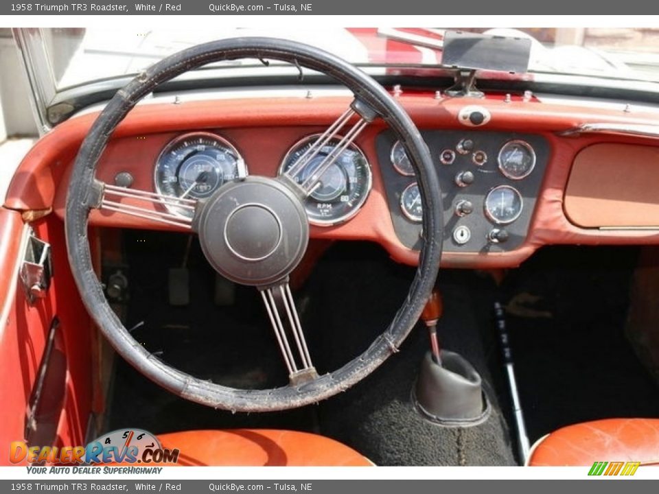 1958 Triumph TR3 Roadster Steering Wheel Photo #8