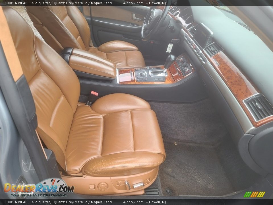 2006 Audi A8 L 4.2 quattro Quartz Grey Metallic / Mojave Sand Photo #14